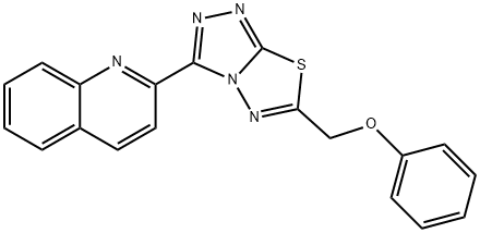 2-[6-(phenoxymethyl)[1,2,4]triazolo[3,4-b][1,3,4]thiadiazol-3-yl]quinoline|