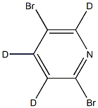 2,5-二溴吡啶-D3, 952109-82-9, 结构式