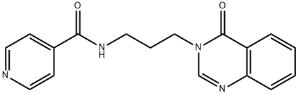 N-[3-(4-oxo-3(4H)-quinazolinyl)propyl]isonicotinamide Structure