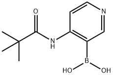 4-Pivalamidopyridine-3-boronic acid,955123-29-2,结构式
