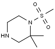 2,2-二甲基-1-(甲基磺酰基)哌嗪,956075-54-0,结构式