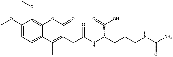 956691-51-3 (S)-2-(2-(7,8-dimethoxy-4-methyl-2-oxo-2H-chromen-3-yl)acetamido)-5-ureidopentanoic acid