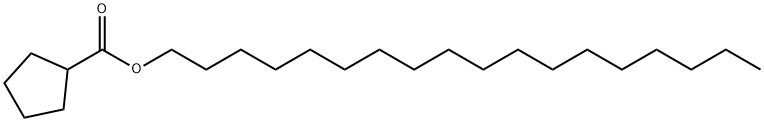 Cyclopentanecarboxylic acid 化学構造式