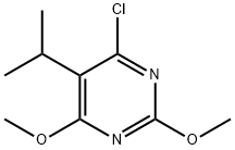 4-chloro-5-isopropyl-2,6-dimethoxypyrimidine 化学構造式