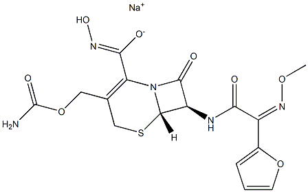 E-Ceftizoxime Sodium Salt Struktur