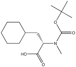 N-BOC-N-甲基-3-环己基-L-丙氨酸,97269-22-2,结构式