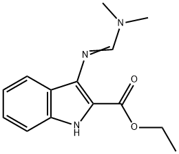 (E)-ethyl 3-(((dimethylamino)methylene)amino)-1H-indole-2-carboxylate
