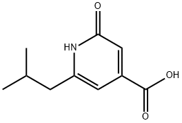 2-羟基-6-(2-甲基丙基)吡啶-4-羧酸, 99075-99-7, 结构式