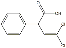 4,4-dichloro-2-phenylbut-3-enoic acid Struktur