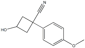  3-hydroxy-1-(4-methoxyphenyl)cyclobutanecarbonitrile