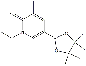 1-isopropyl-3-methyl-5-(4,4,5,5-tetramethyl-1,3,2-dioxaborolan-2-yl)pyridin-2(1H)-one Structure