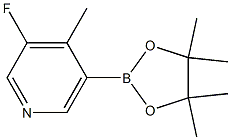 3-fluoro-4-methyl-5-(4,4,5,5-tetramethyl-1,3,2-dioxaborolan-2-yl)pyridin Structure