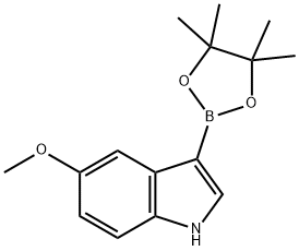 5-methoxy-3-(4,4,5,5-tetramethyl-1,3,2-dioxaborolan-2-yl)-indole Structure