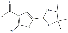 methyl 2-chloro-5-(4,4,5,5-tetramethyl-1,3,2-dioxaborolan-2-yl)thiophene-3-carboxylate Structure