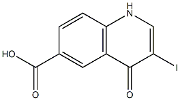3-Iodo-4-oxo-1,4-dihydro-quinoline-6-carboxylic acid,2090809-30-4,结构式