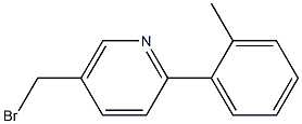 5-(bromomethyl)-2-(o-tolyl)pyridine 化学構造式