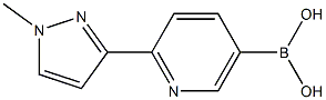 2-(1-Methyl-1H-pyrazol-3-yl)-pyridine-5-boronic acid Struktur