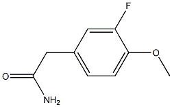 2-(3-fluoro-4-methoxyphenyl)acetamide Struktur