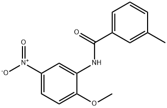 2'-METHOXY-3-METHYL-5'-NITROBENZANILIDE Structure