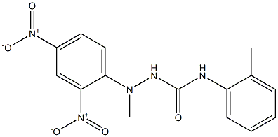 1-(2,4-DINITROPHENYL)-1-METHYL-4-(O-TOLYL)SEMICARBAZIDE Structure