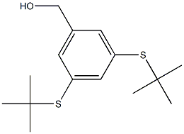 3,5-Bis(tert-butylthio)benzyl Alcohol Struktur