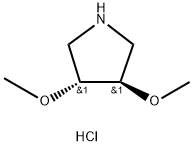 trans-3,4-dimethoxypyrrolidine hydrochloride, 942309-06-0, 结构式