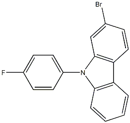 2-Bromo-9-(4-fluoro-phenyl)-9H-carbazole Structure