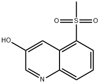 5-(甲基磺酰基)喹啉-3-醇,1956384-81-8,结构式