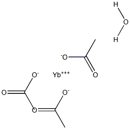 Ytterbium(III) acetate hydrate 99.95% trace metals basis Structure