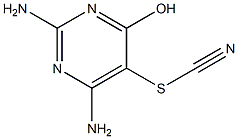 2,6-Diamino-5-thiocyanato-pyrimidin-4-ol Struktur