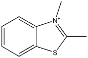 2,3-dimethylbenzo[d]thiazol-3-ium Struktur