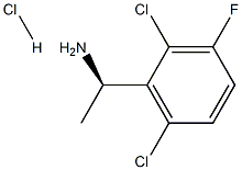 (R)-1-(2,6-Dichloro-3-fluorophenyl)ethylamine hydrochloride Struktur