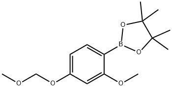 2-Methoxy-4-(methoxymethoxy)-phenylboronic acid, pinacol ester 化学構造式