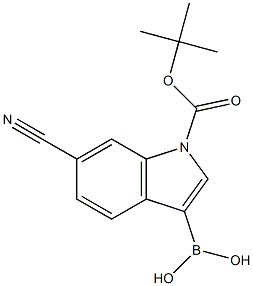 {1-[(tert-butoxy)carbonyl]-6-cyano-1H-indol-3-yl}boronic acid,2304634-71-5,结构式