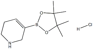 5-(4,4,5,5-tetramethyl-1,3,2-dioxaborolan-2-yl)-1,2,3,6-tetrahydropyridine hydrochloride Struktur