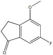 6-Fluoro-4-methoxy-1-indanone Struktur