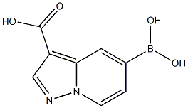 5-Boronopyrazolo[1,5-a]pyridine-3-carboxylic acid Structure