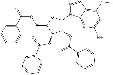  6-Amino-4-methoxy-1-(2,3,5-tri-O-benzoyl--D-ribofuranosyl)-1H-pyrazolo[3,4-d]pyrimidine