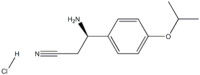 (3R)-3-AMINO-3-[4-(PROPAN-2-YLOXY)PHENYL]PROPANENITRILE HYDROCHLORIDE