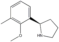 (R)-2-(2-methoxy-3-methylphenyl)pyrrolidine,1336081-55-0,结构式