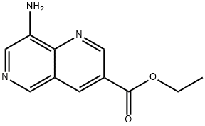 8-氨基-1,6-萘啶-3-羧酸乙酯 结构式