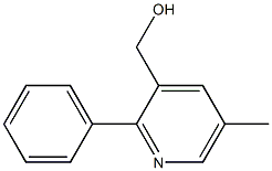 (5-methyl-2-phenylpyridin-3-yl)methanol Struktur