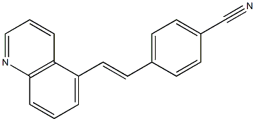 (E)-4-(2-(quinolin-5-yl)vinyl)benzonitrile 结构式