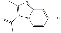 1-(7-chloro-2-methylimidazo[1,2-a]pyridin-3-yl)ethanone 化学構造式