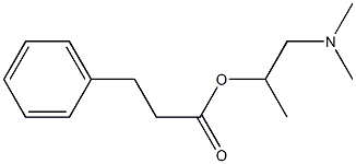 1-(dimethylamino)propan-2-yl 3-phenylpropanoate Struktur
