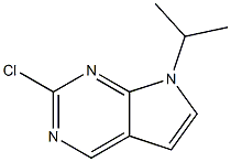 2-chloro-7-isopropyl-7H-pyrrolo[2,3-d]pyrimidine 化学構造式