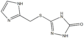 3-((1H-imidazol-2-yl)methylthio)-1H-1,2,4-triazol-5(4H)-one Struktur