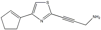 3-(5-cyclopentenylthiazol-2-yl)prop-2-yn-1-amine Structure
