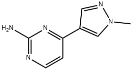 4-(1-methyl-1H-pyrazol-4-yl)pyrimidin-2-amine Structure