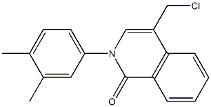 4-(chloromethyl)-2-(3,4-dimethylphenyl)isoquinolin-1(2H)-one Struktur